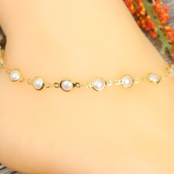 "Elegant Handmade Anklet – Delicate Jewelry for Women, MAR091103 - Picture 10 of 10